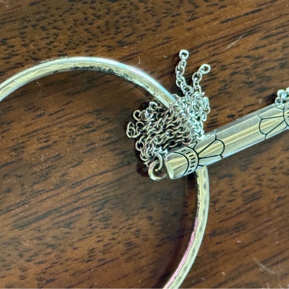 Brighton Retired Long Necklace. Beautiful.small areas fading inside circle. - Picture 10 of 12